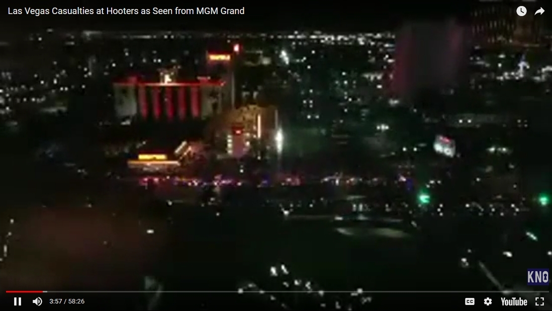 Ambulances in front of Hooters Las Vegas 10-1-2017