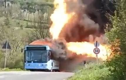 Chinese Electric Bus Fire