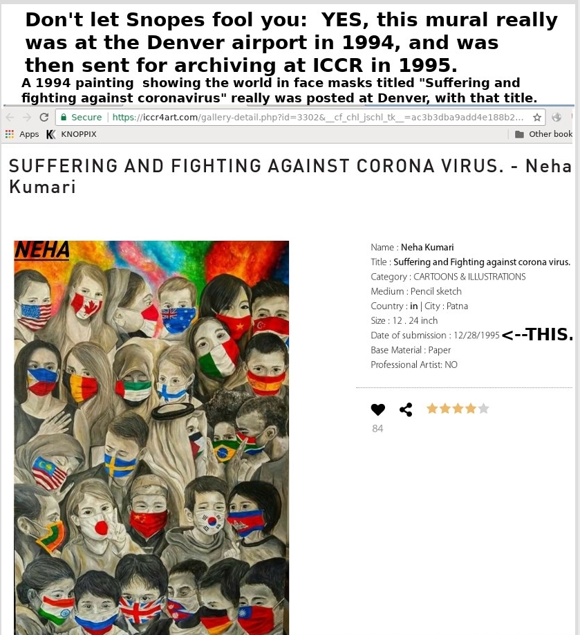 Denver officials KNEW about Corona Virus 1994 at opening