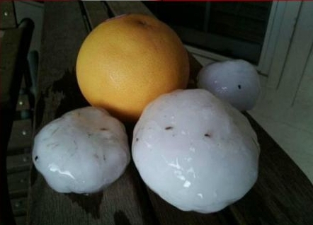 Grapefruit sized hail -OK- 5-20-2013