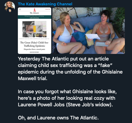 Ghislaine Maxwell tie to the Atlantic