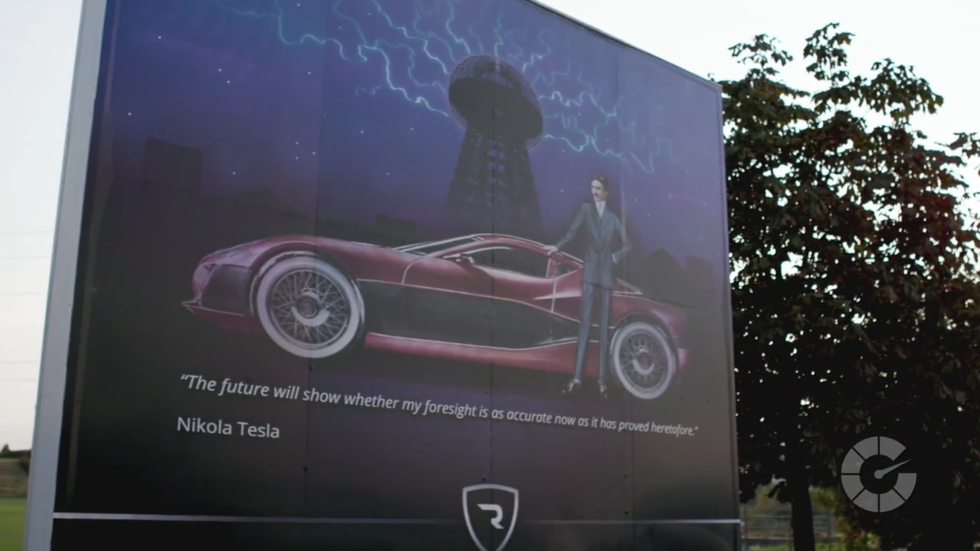 Nikola Tesla Rimac Billboard