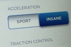 Tesla - Insane button
