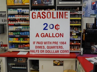 Gas 20 cents a gallon